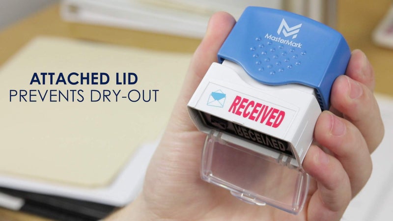 MasterMark Premium 2-Color Pre-Inked Office Stamp (Received) - Image 2